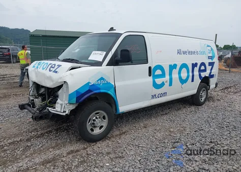 2020 Chevrolet Express Cargo Rwd 3500 Extended Wheelbase Wt из США, поврежденный, VIN 1GCZGHFG7L1161787